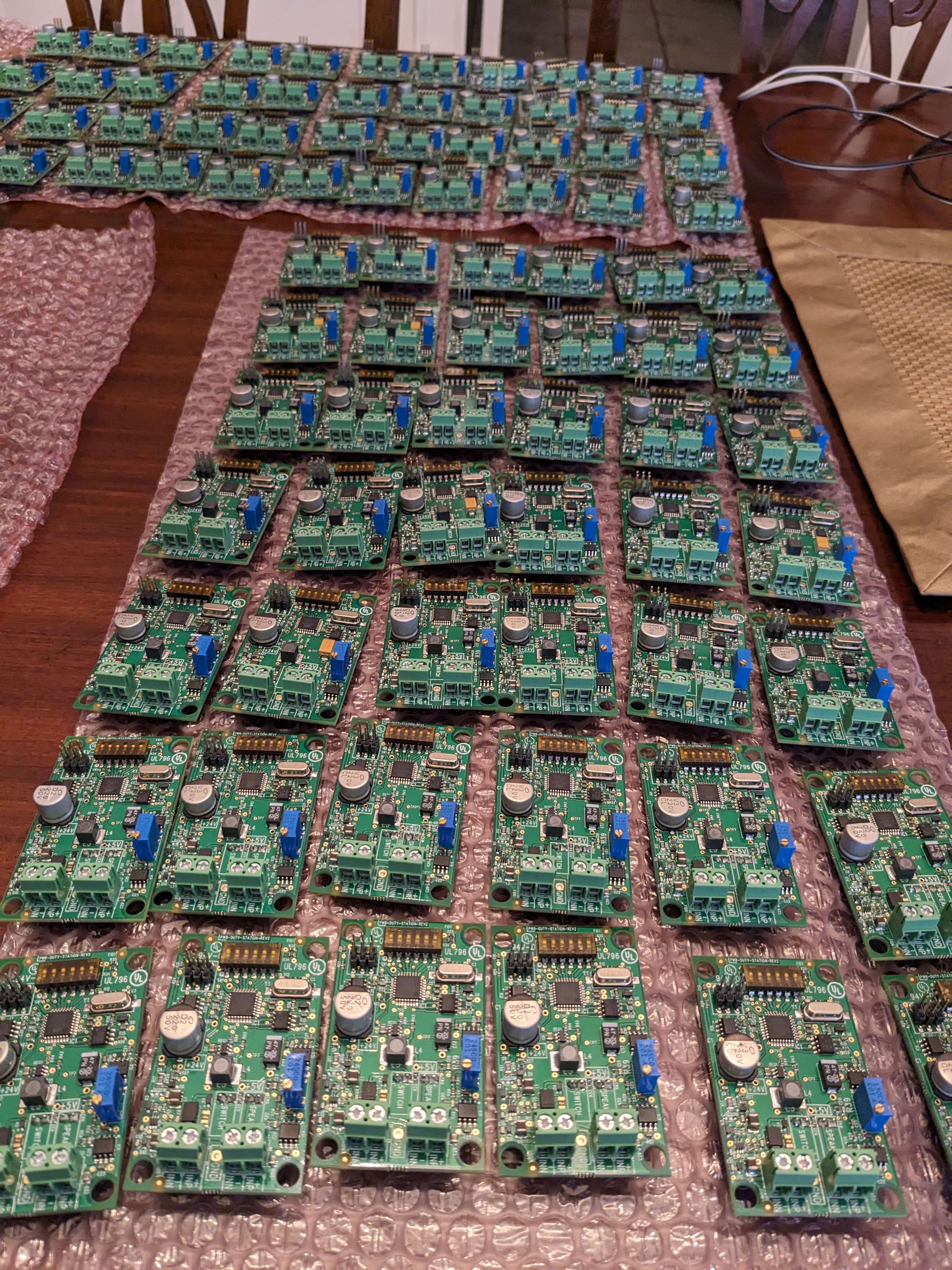 Local assembly production run of circuit boards